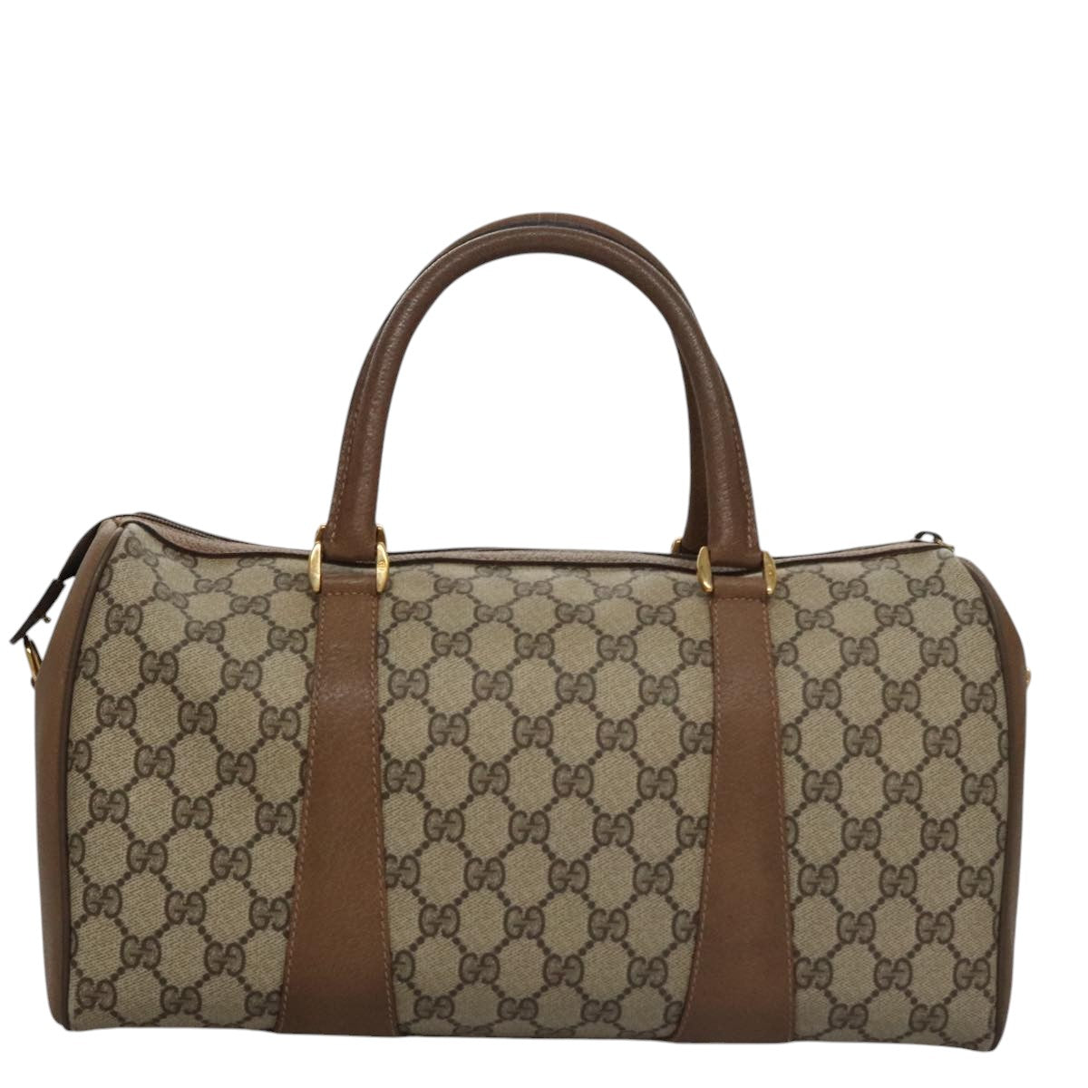 Gucci Sherry Beige Canvas Travel Bag (Pre-Owned)