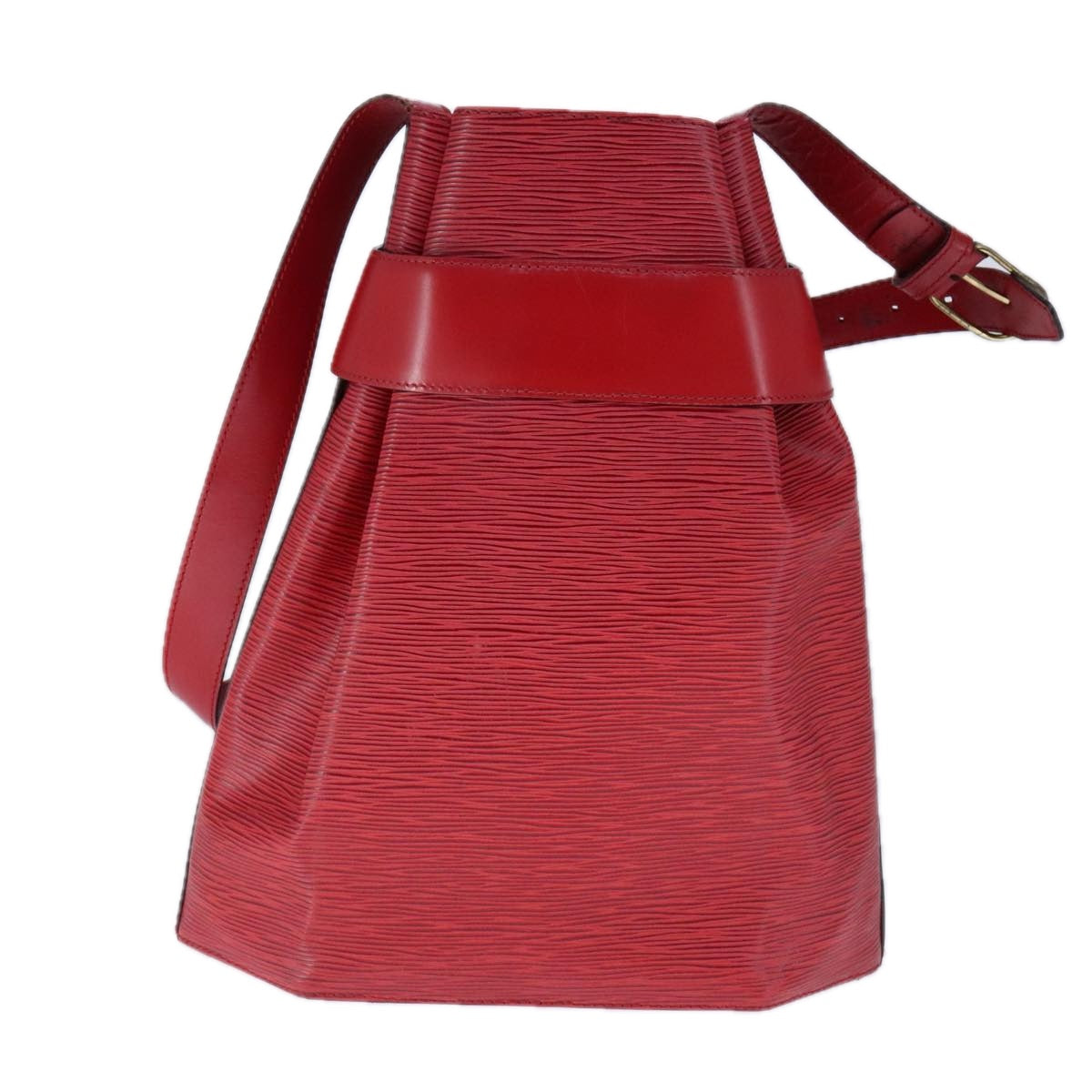 Louis Vuitton Sac D'épaule Red Leather Shoulder Bag (Pre-Owned)