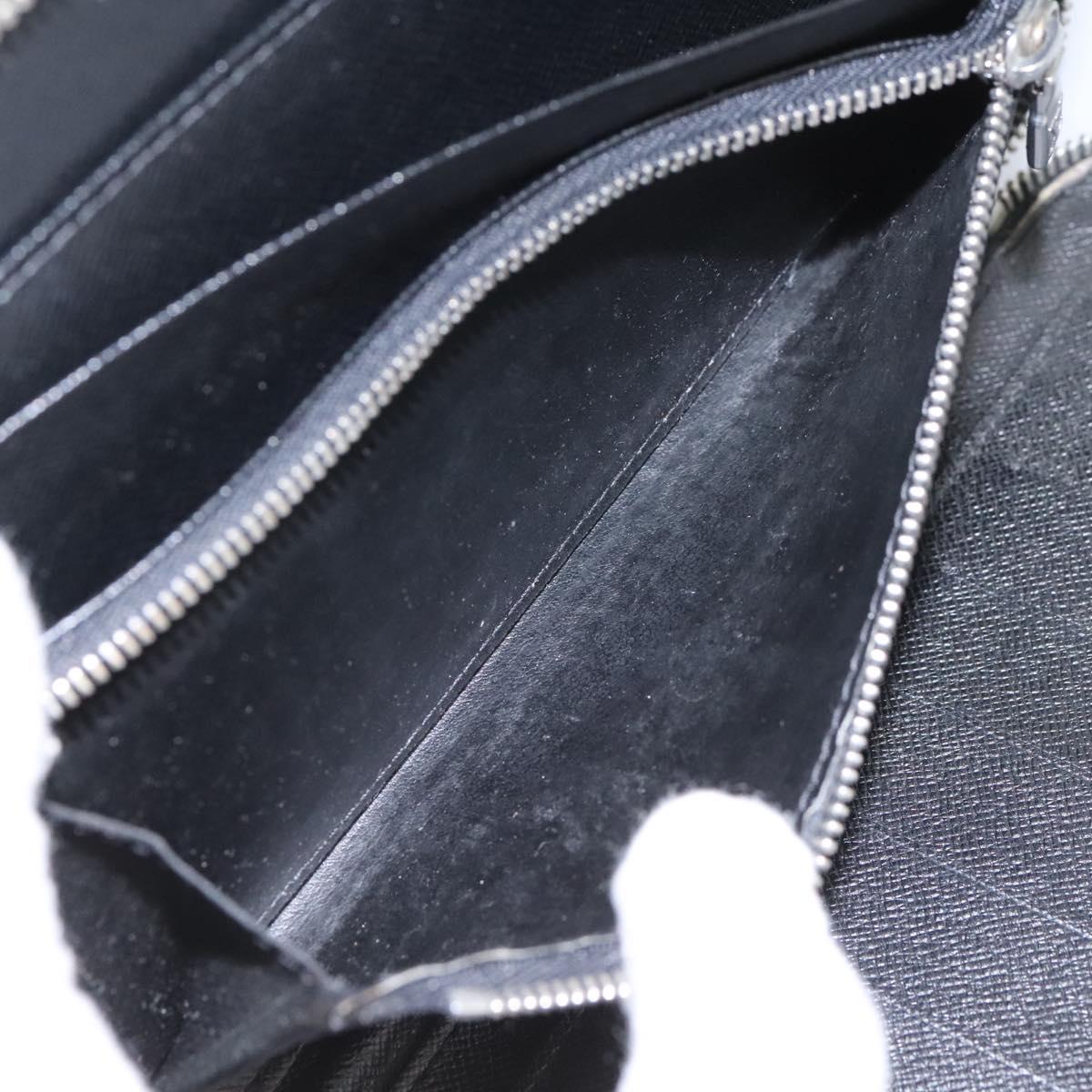 Louis Vuitton Taiga Black Leather Wallet (Pre-Owned)