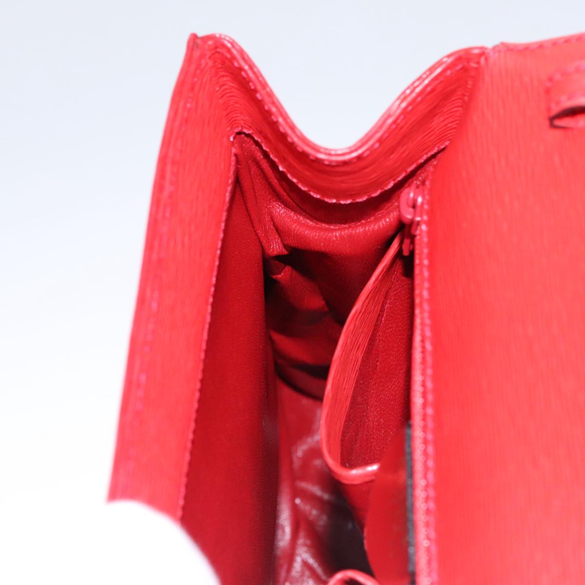 Céline Triomphe Red Leather Handbag (Pre-Owned)