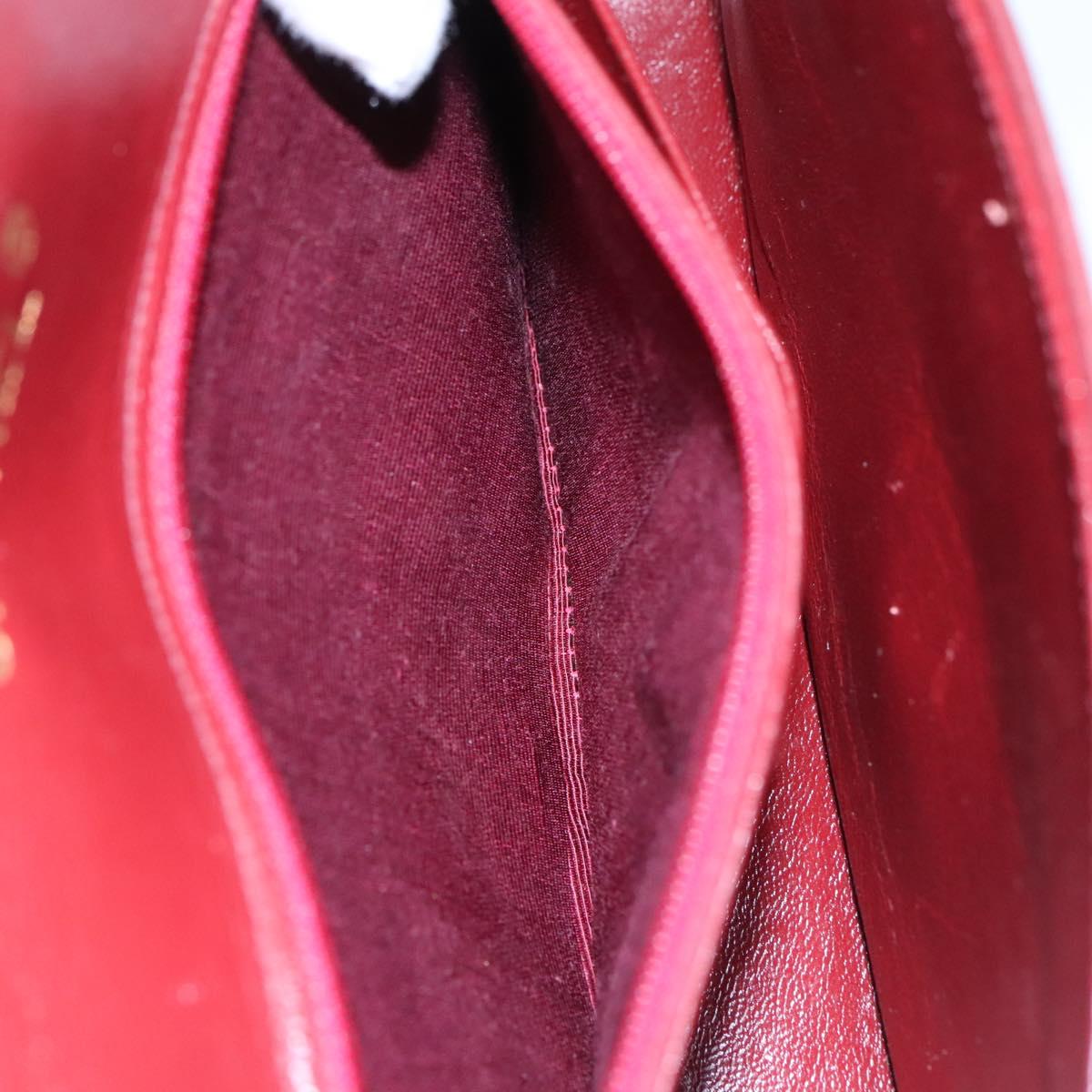 Chanel Single Flap Red Leather Shoulder Bag (Pre-Owned)