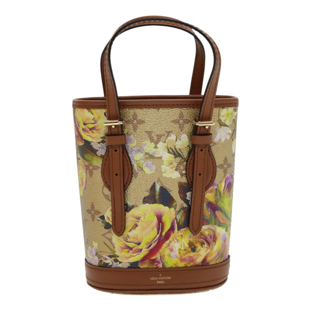 Louis Vuitton Bucket Beige Canvas Shoulder Bag (Pre-Owned)