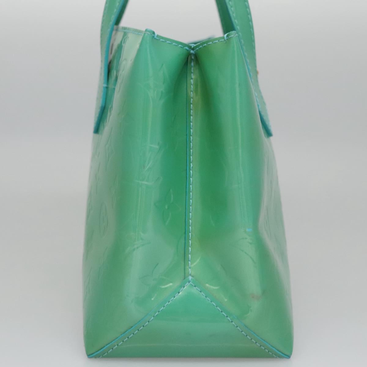 Louis Vuitton Wilshire Blue Patent Leather Handbag (Pre-Owned)