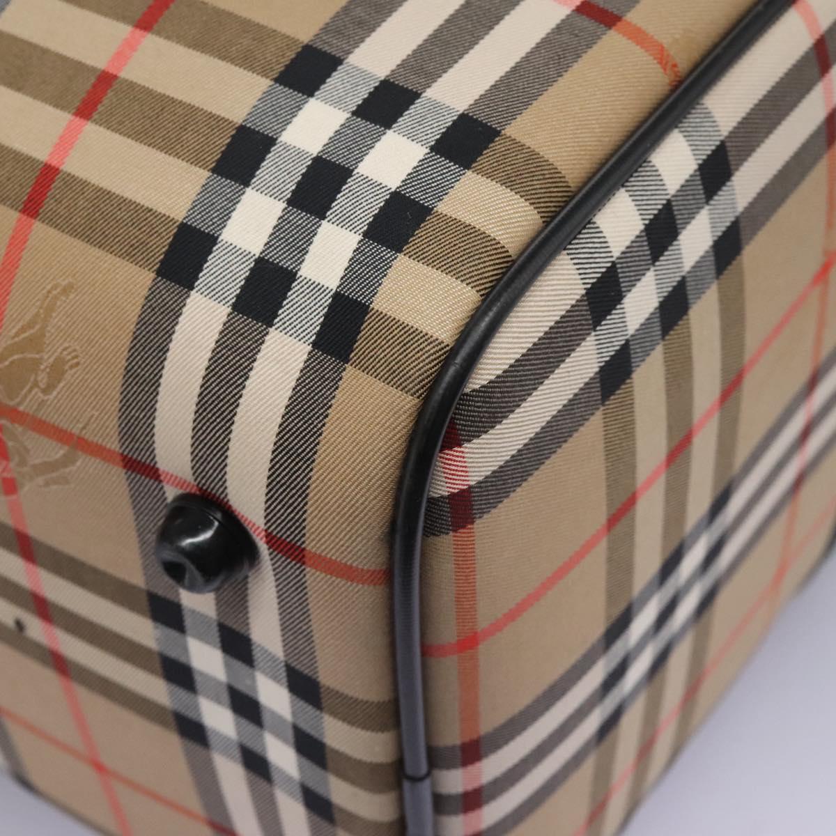 Burberry Nova Check Beige Canvas Travel Bag (Pre-Owned)