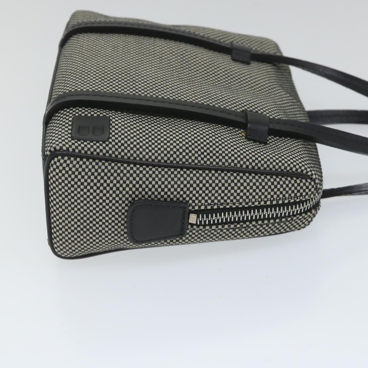 Bally Grey Canvas Handbag (Pre-Owned)