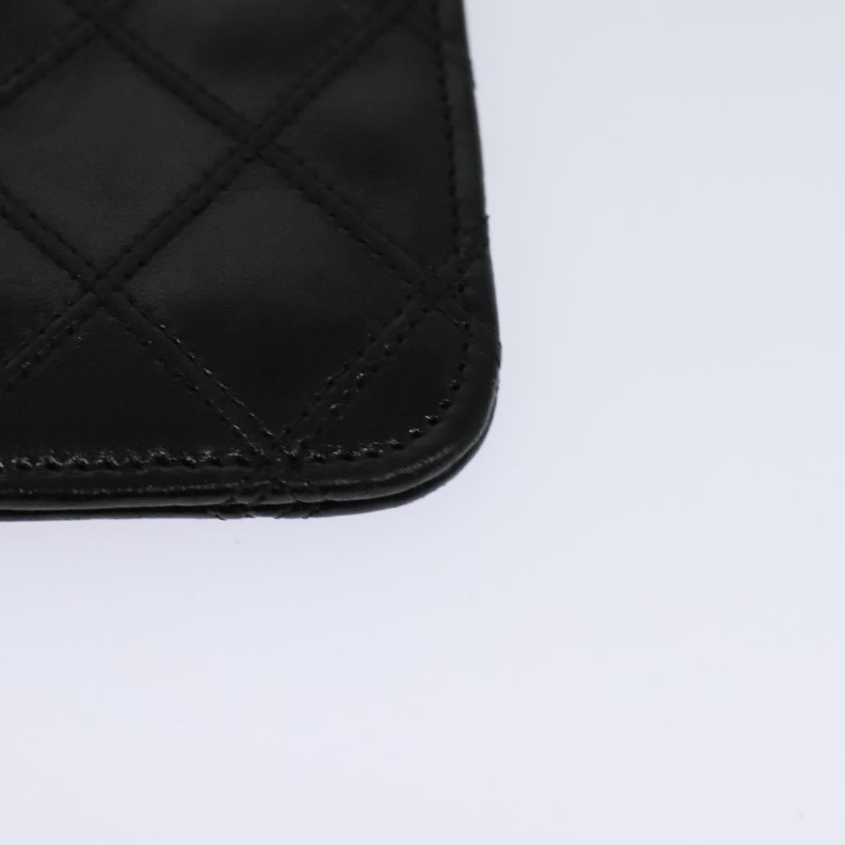 Chanel Coco Mark Black Lizard Wallet (Pre-Owned)