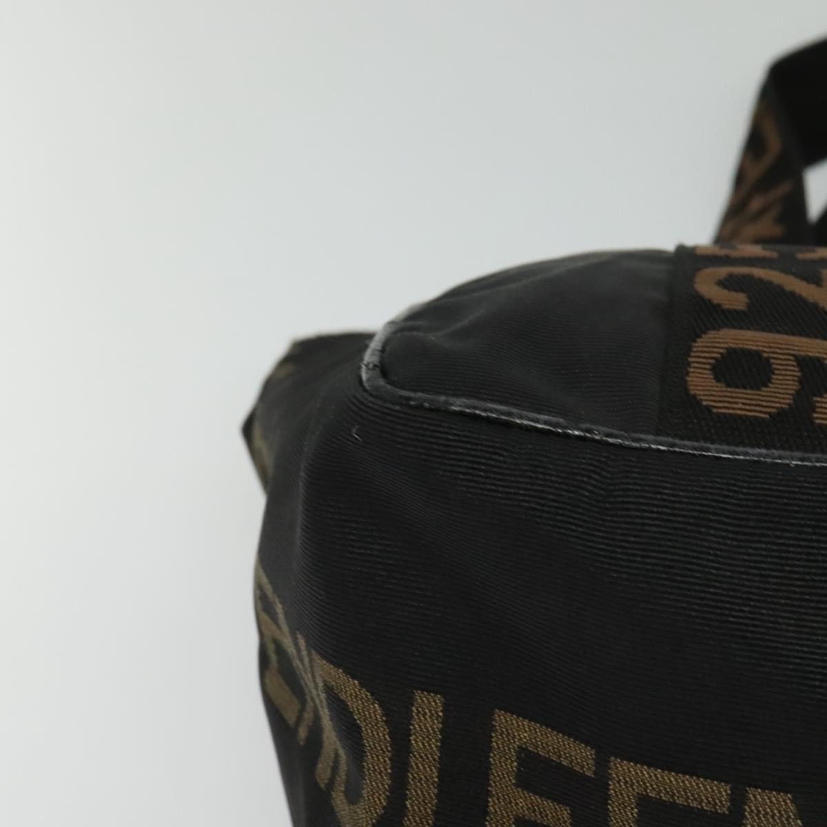 Fendi Roma Black Canvas Tote Bag (Pre-Owned)