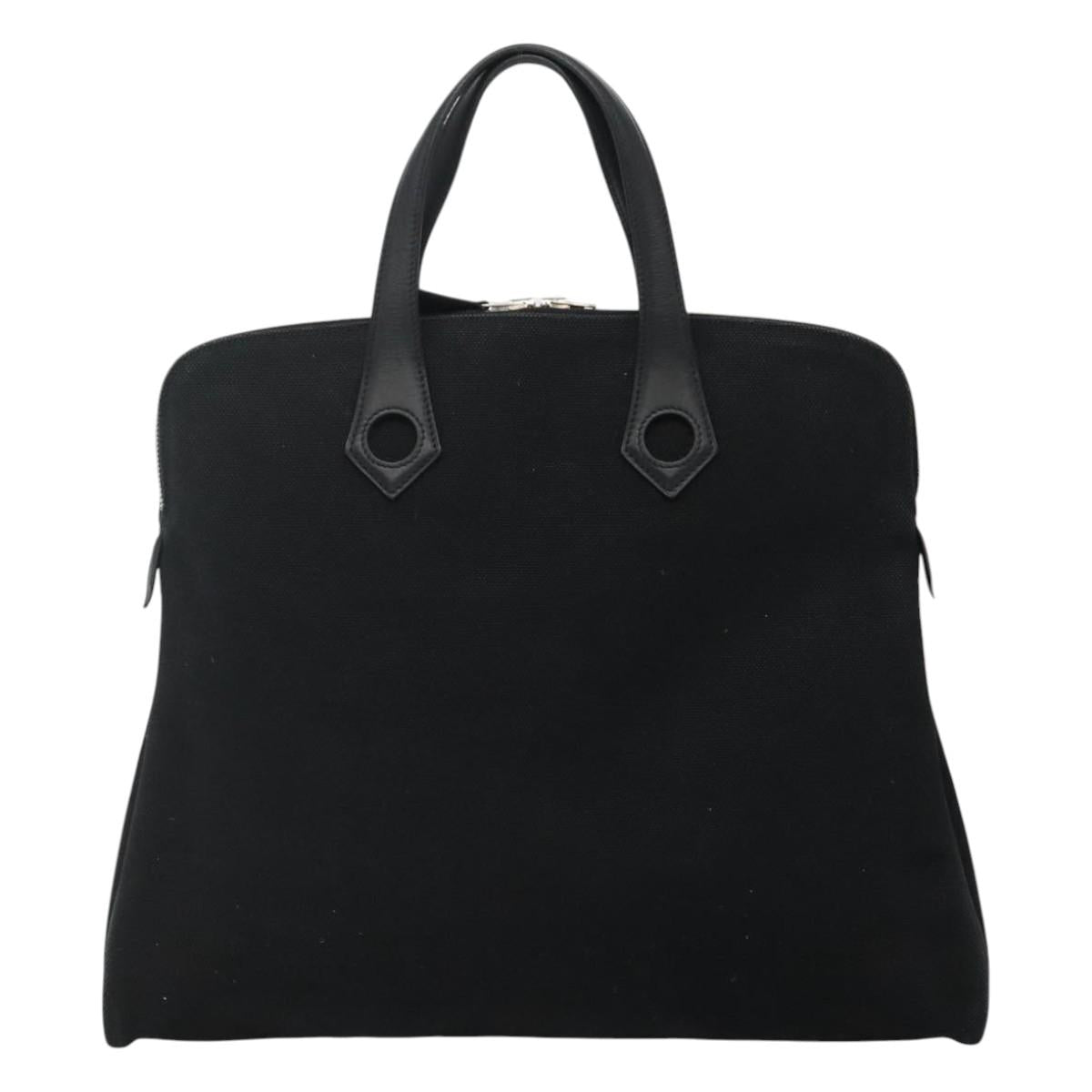 Hermès Heeboo Black Canvas Handbag (Pre-Owned)