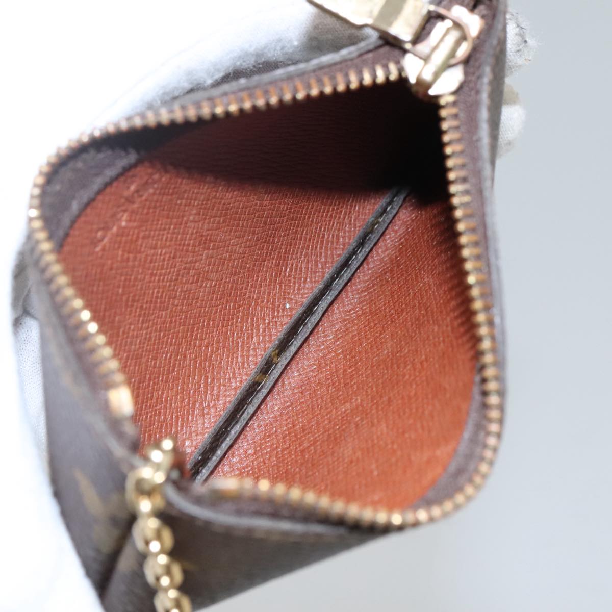 Louis Vuitton Pochette Clés Brown Canvas Wallet (Pre-Owned)