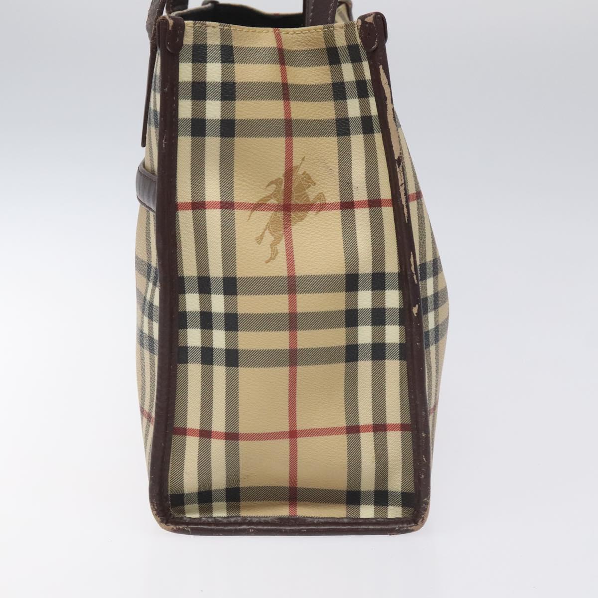 Burberry Nova Check Beige Canvas Tote Bag (Pre-Owned)