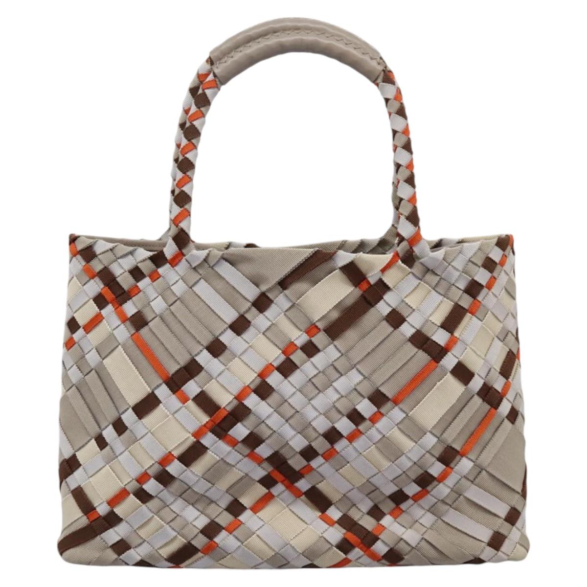 Salvatore Ferragamo Woven Multicolour Canvas Tote Bag (Pre-Owned)