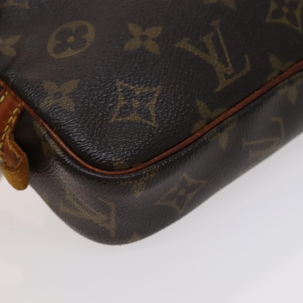Louis Vuitton Marly Brown Canvas Shoulder Bag (Pre-Owned)