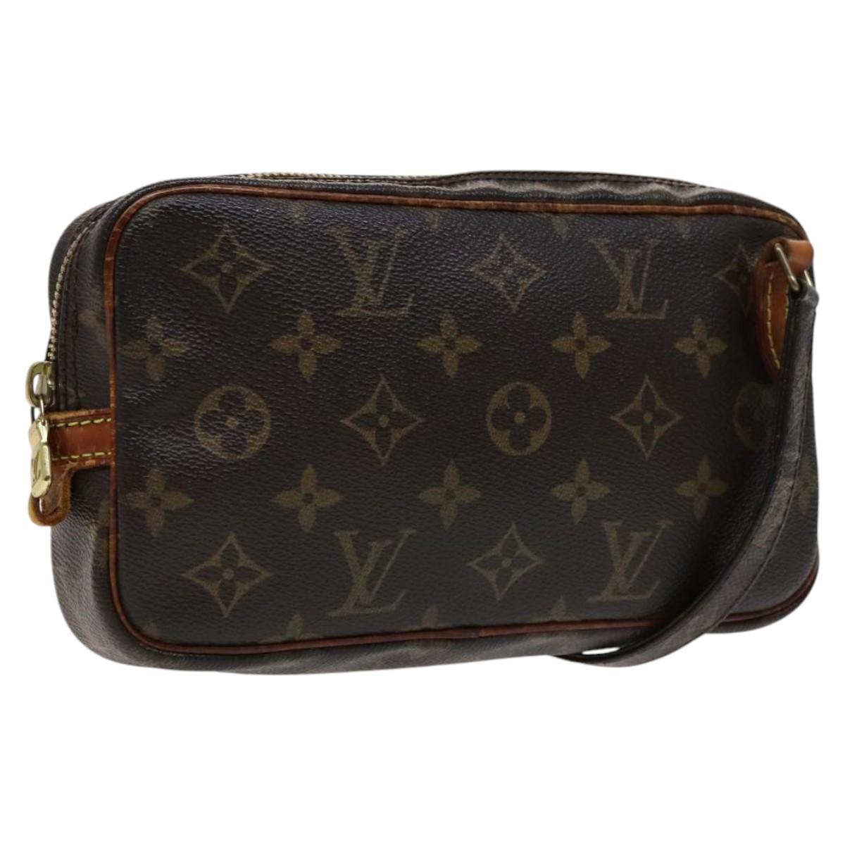Louis Vuitton Marly Brown Canvas Shoulder Bag (Pre-Owned)