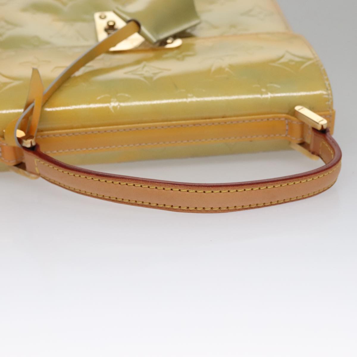 Louis Vuitton Spring Street Yellow Patent Leather Handbag (Pre-Owned)