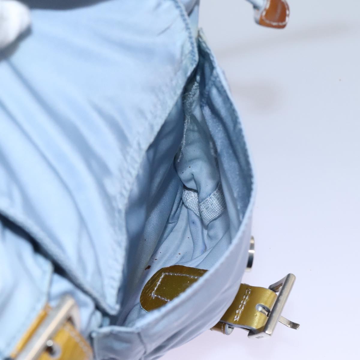 Prada Re-Nylon Blue Synthetic Backpack Bag (Pre-Owned)