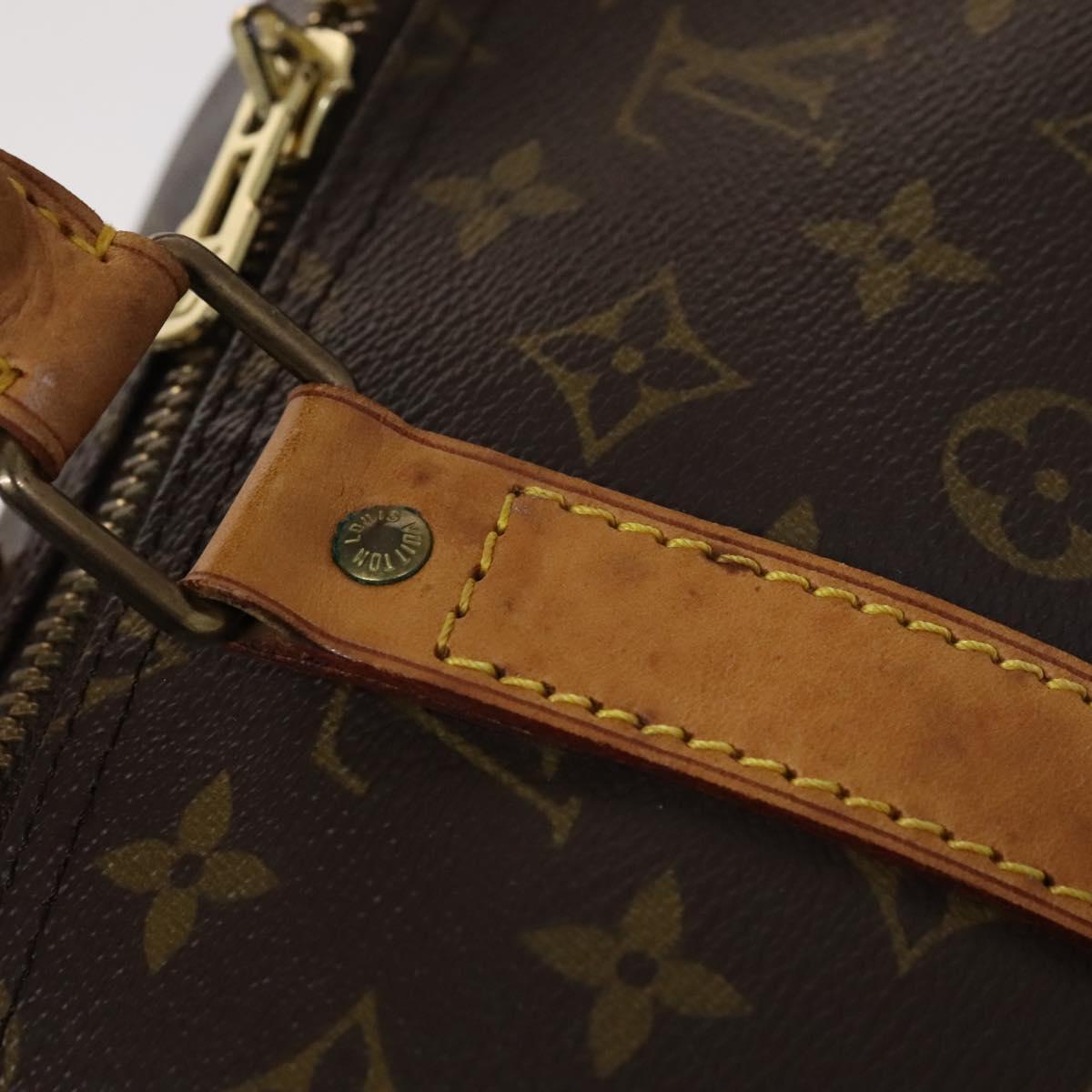 Louis Vuitton Keepall 55 Brown Canvas Travel Bag (Pre-Owned)