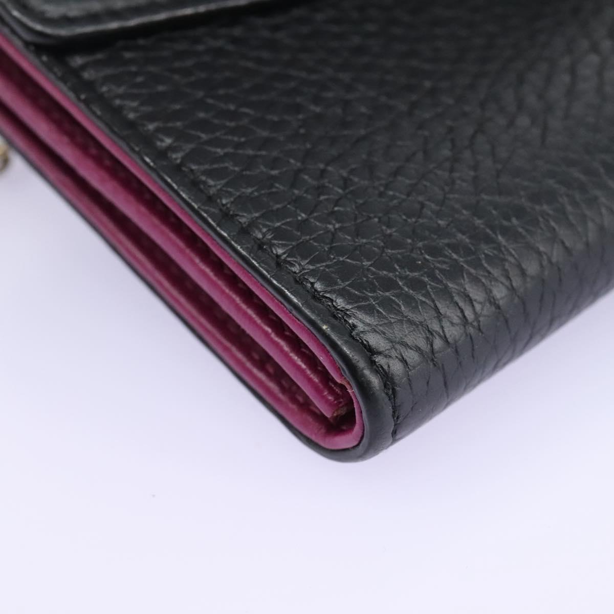 Dior Diorissimo Black Leather Wallet (Pre-Owned)