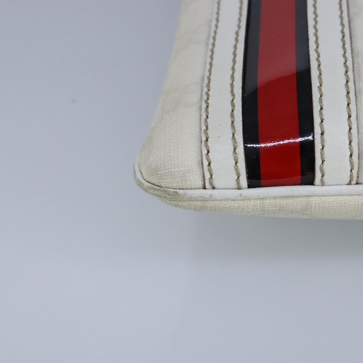 Gucci Ophidia White Canvas Shoulder Bag (Pre-Owned)