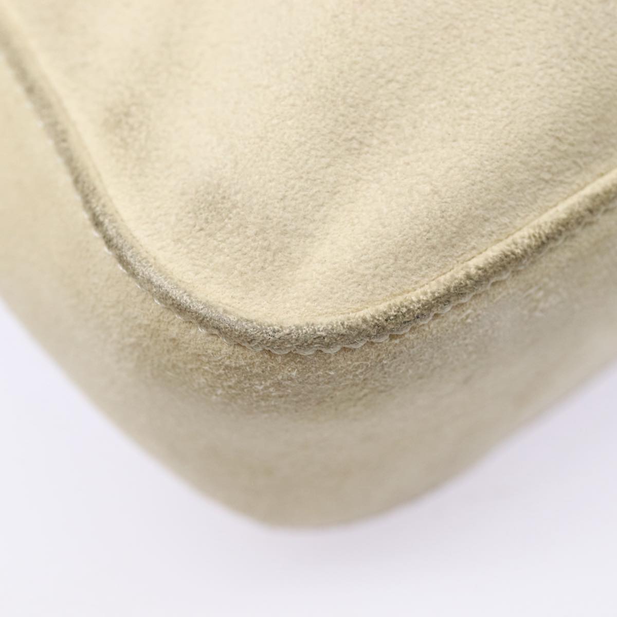 Prada Beige Suede Shoulder Bag (Pre-Owned)