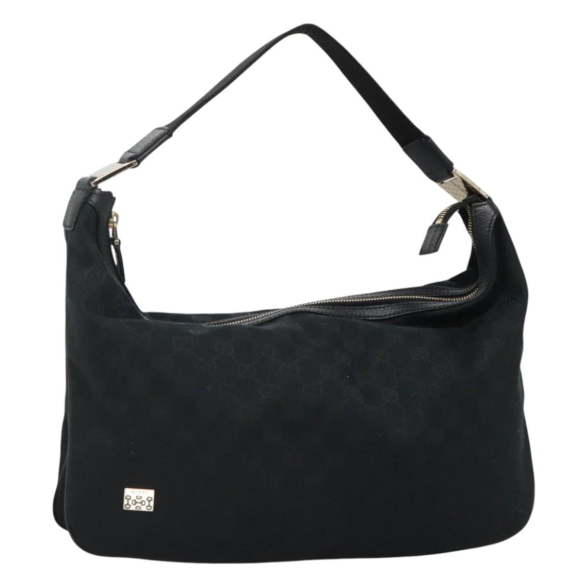 Gucci Gg Canvas Black Canvas Clutch Bag (Pre-Owned)