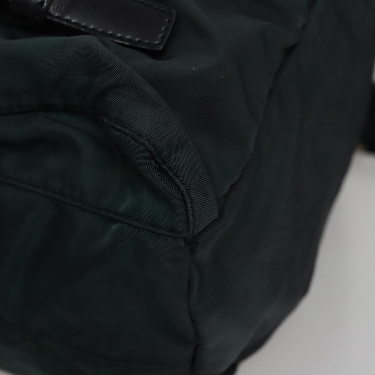 Prada Re-Nylon Green Synthetic Backpack Bag (Pre-Owned)