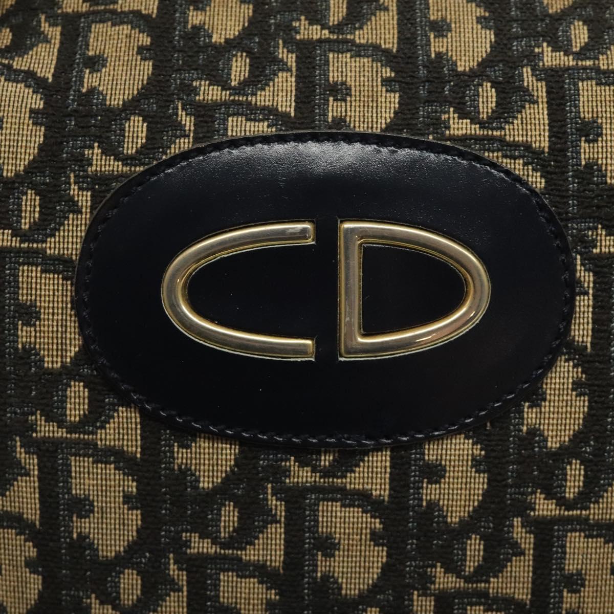 Dior Trotter Navy Canvas Handbag (Pre-Owned)