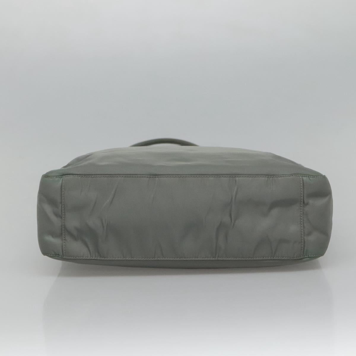 Prada Re-Nylon Grey Synthetic Tote Bag (Pre-Owned)
