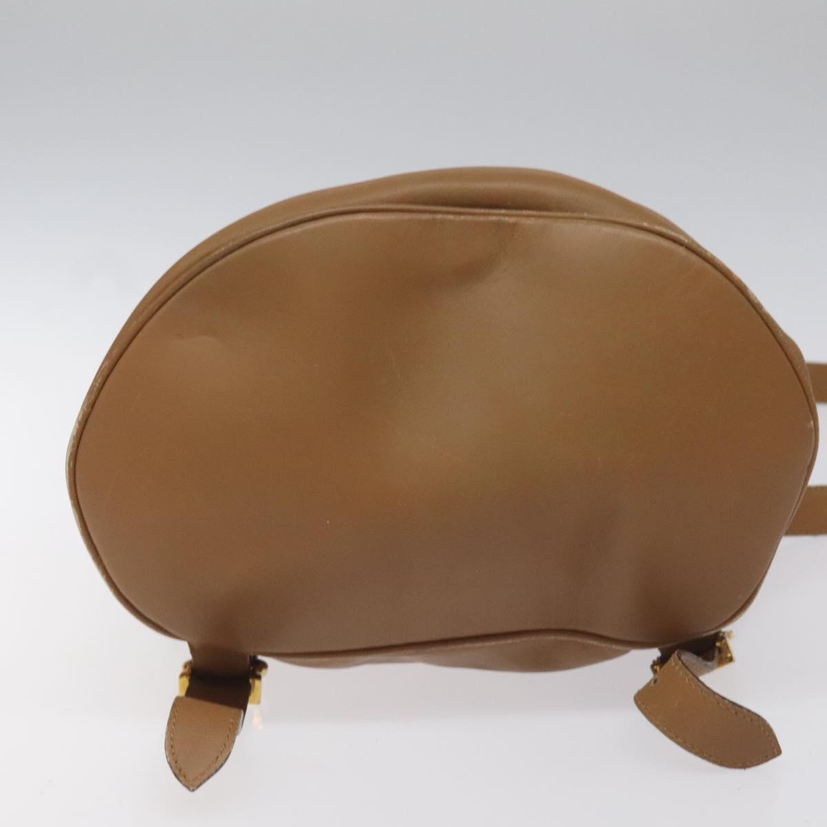 Salvatore Ferragamo Gancini Brown Leather Backpack Bag (Pre-Owned)