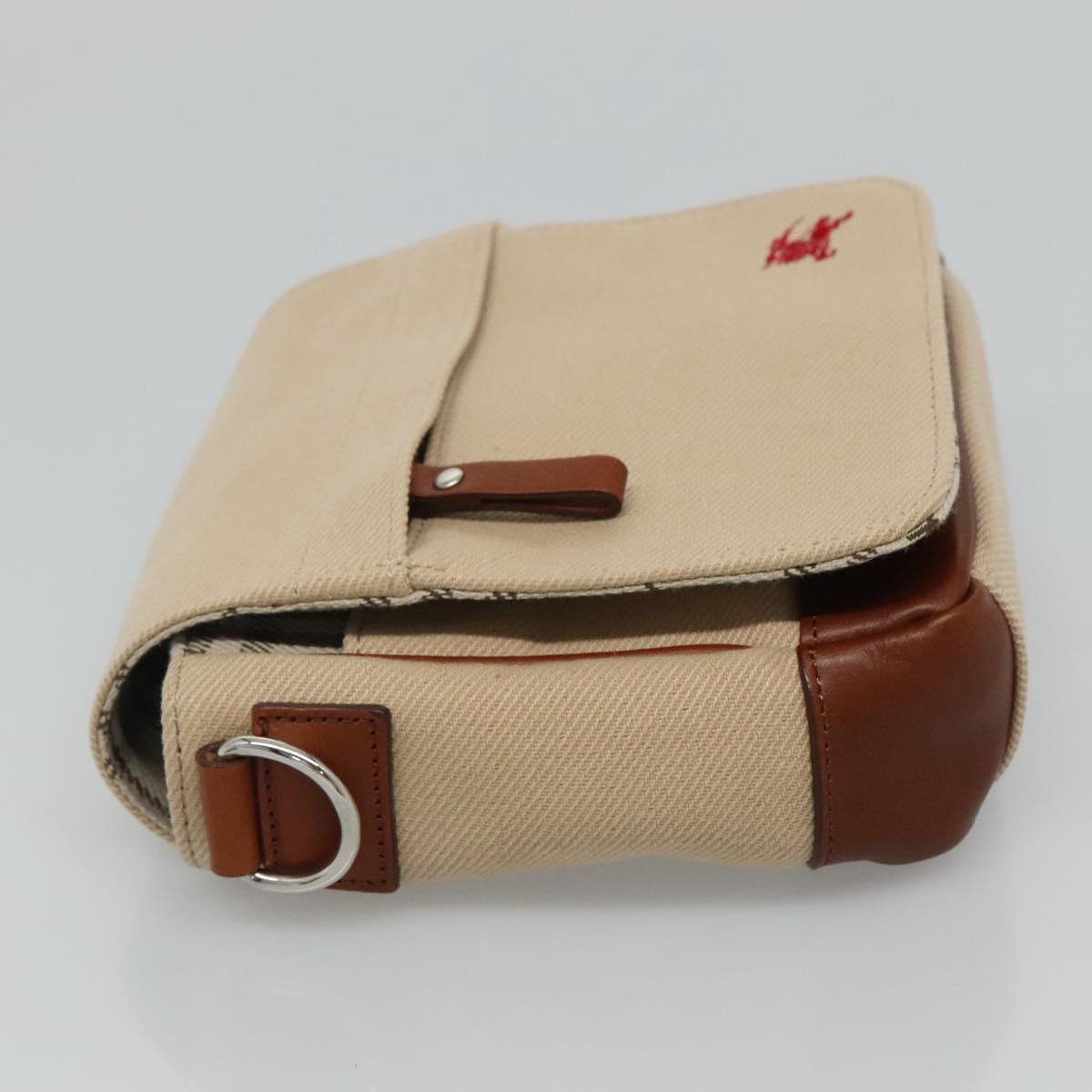 Burberry Blue Label Beige Canvas Shoulder Bag (Pre-Owned)