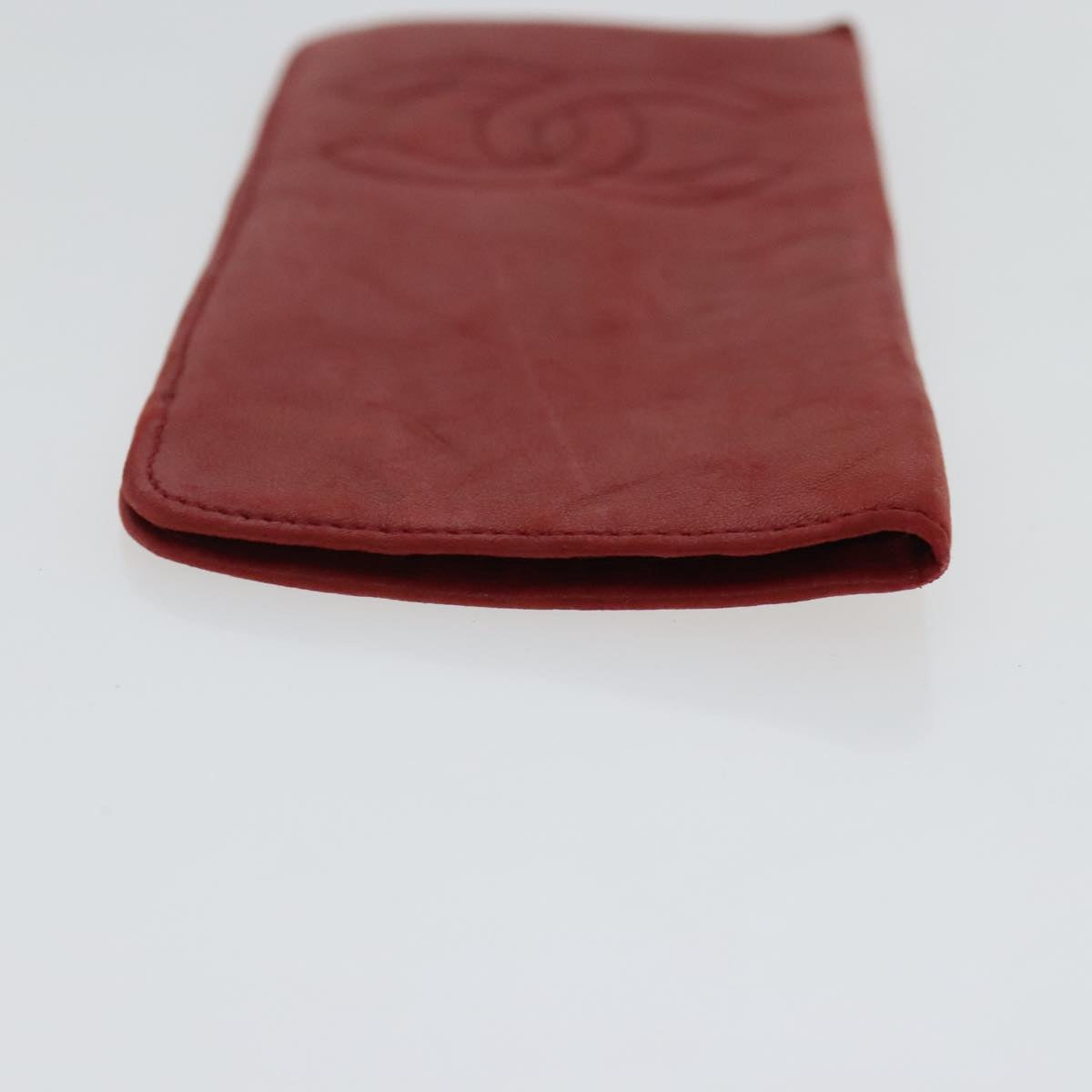 Chanel Red Leather Wallet (Pre-Owned)