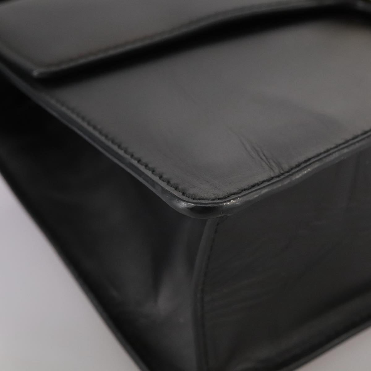 Gucci Sylvie Black Leather Shoulder Bag (Pre-Owned)
