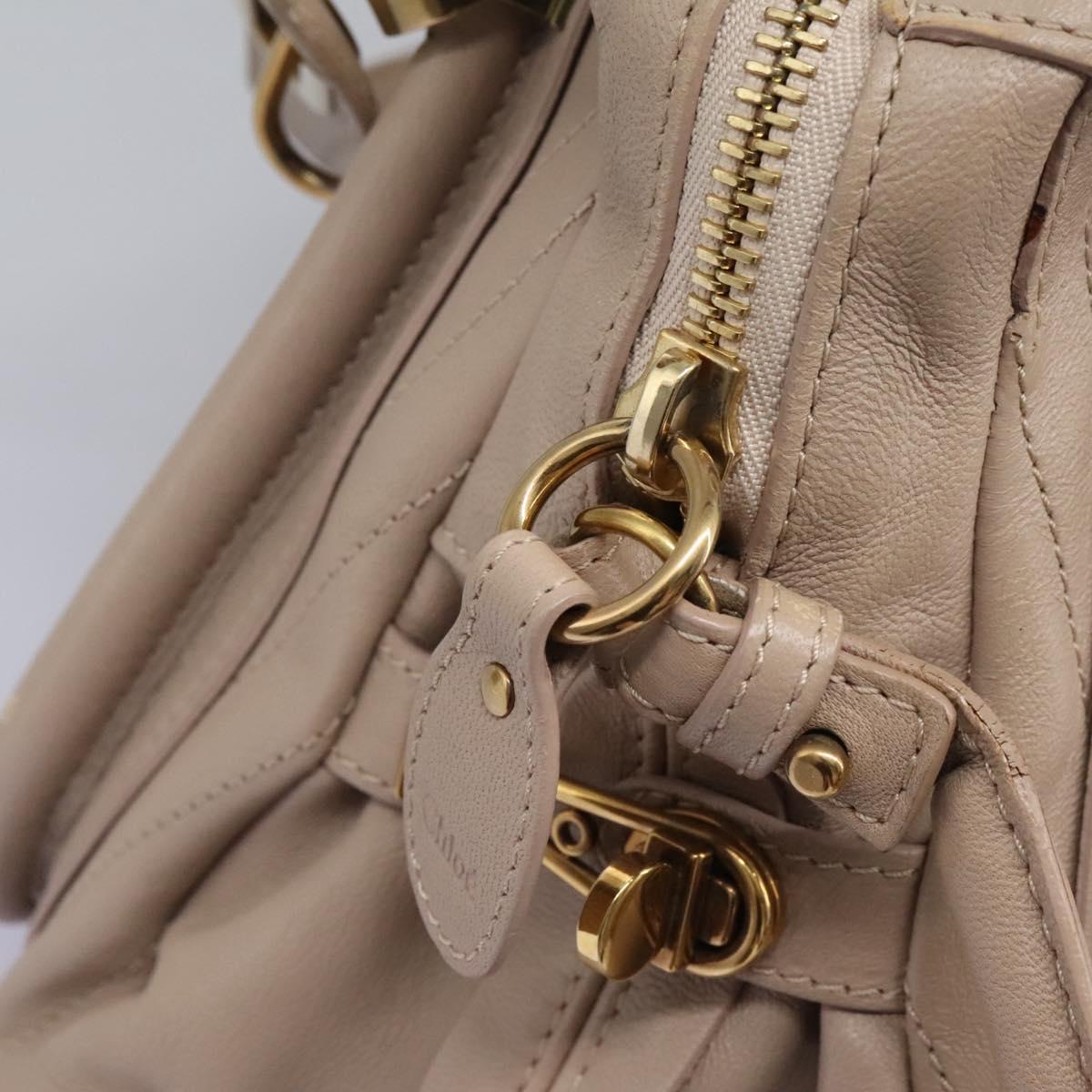 Chloé Paraty Beige Leather Handbag (Pre-Owned)