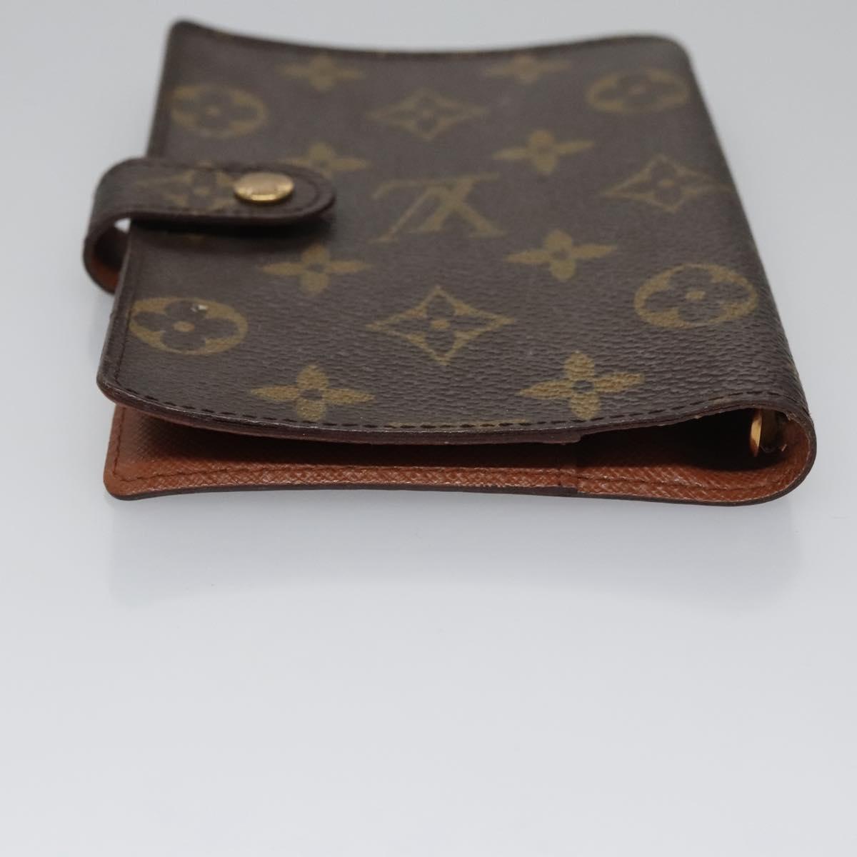 Louis Vuitton Couverture Agenda Fonctionnel Pm Brown Canvas Wallet (Pre-Owned)