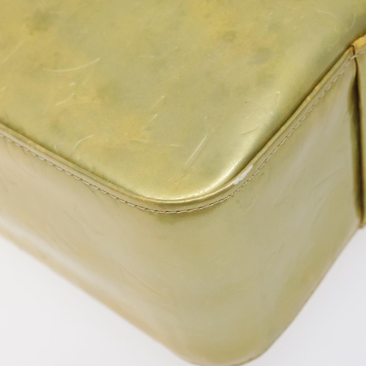 Louis Vuitton Columbus Green Patent Leather Tote Bag (Pre-Owned)