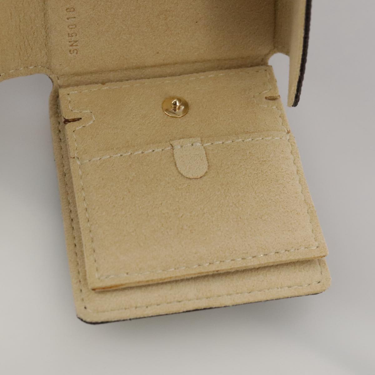 Louis Vuitton Jewelry Case Brown Canvas Wallet (Pre-Owned)