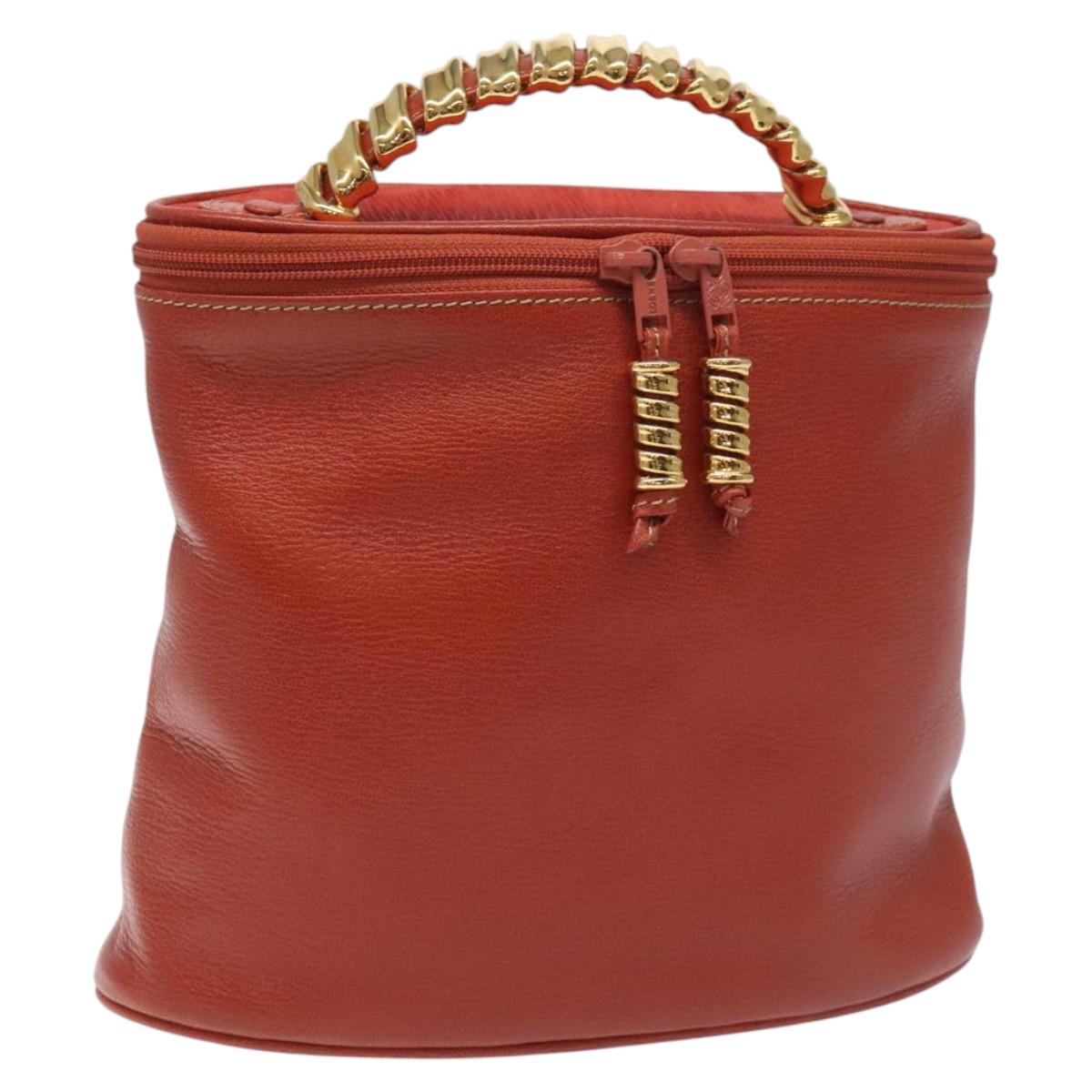 Loewe Velazquez Red Leather Handbag (Pre-Owned)