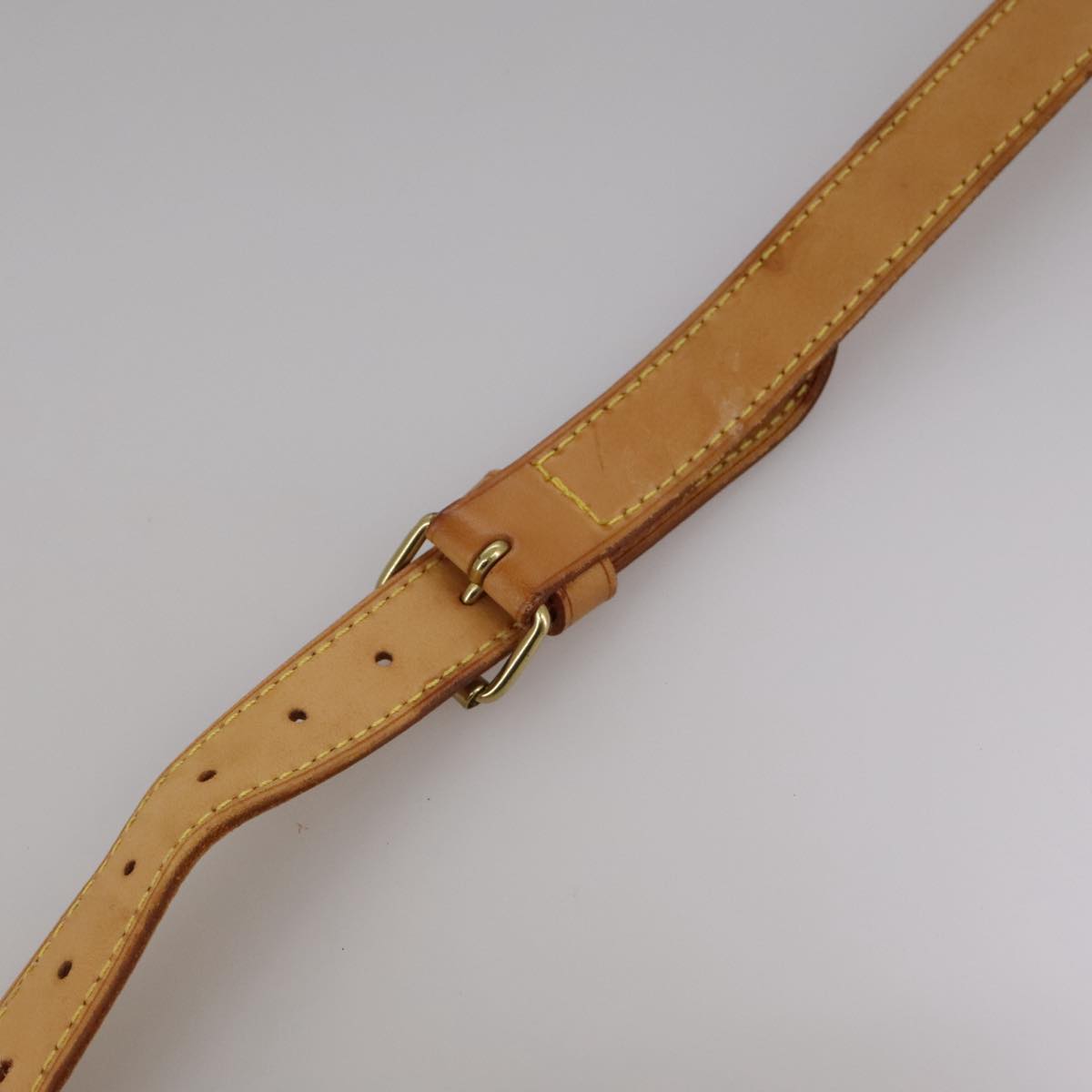 Louis Vuitton Shoulder Strap Beige Leather Bag Jewelry (Pre-Owned)