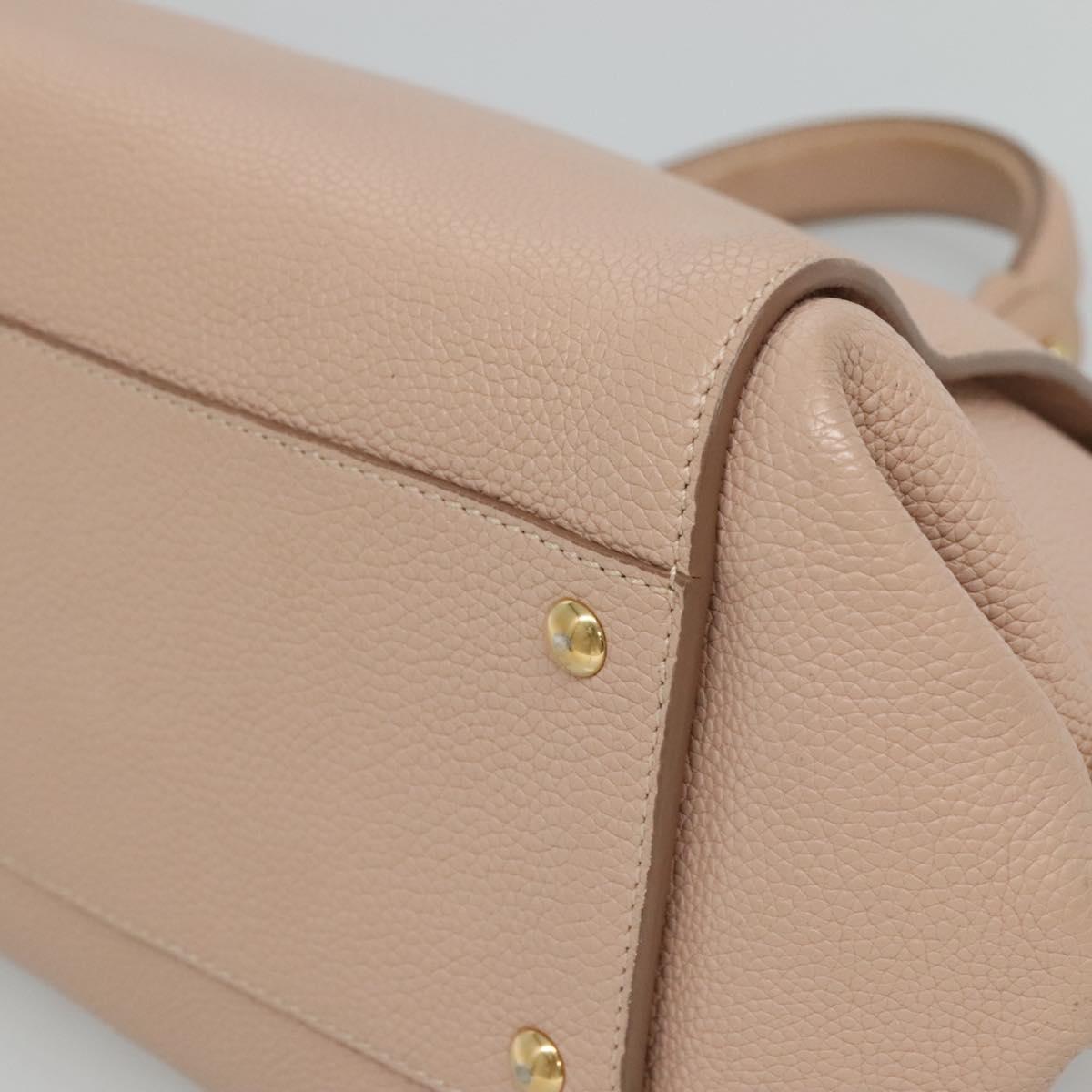 Salvatore Ferragamo Sofia Pink Leather Handbag (Pre-Owned)