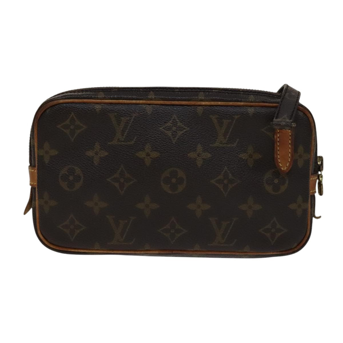 Louis Vuitton Marly Brown Canvas Shoulder Bag (Pre-Owned)