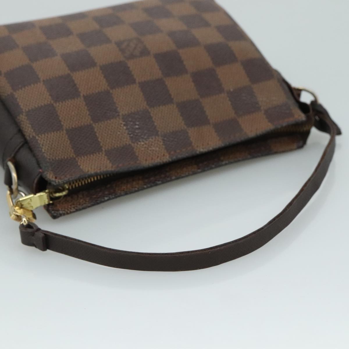 Louis Vuitton Trousse Makeup Brown Canvas Clutch Bag (Pre-Owned)