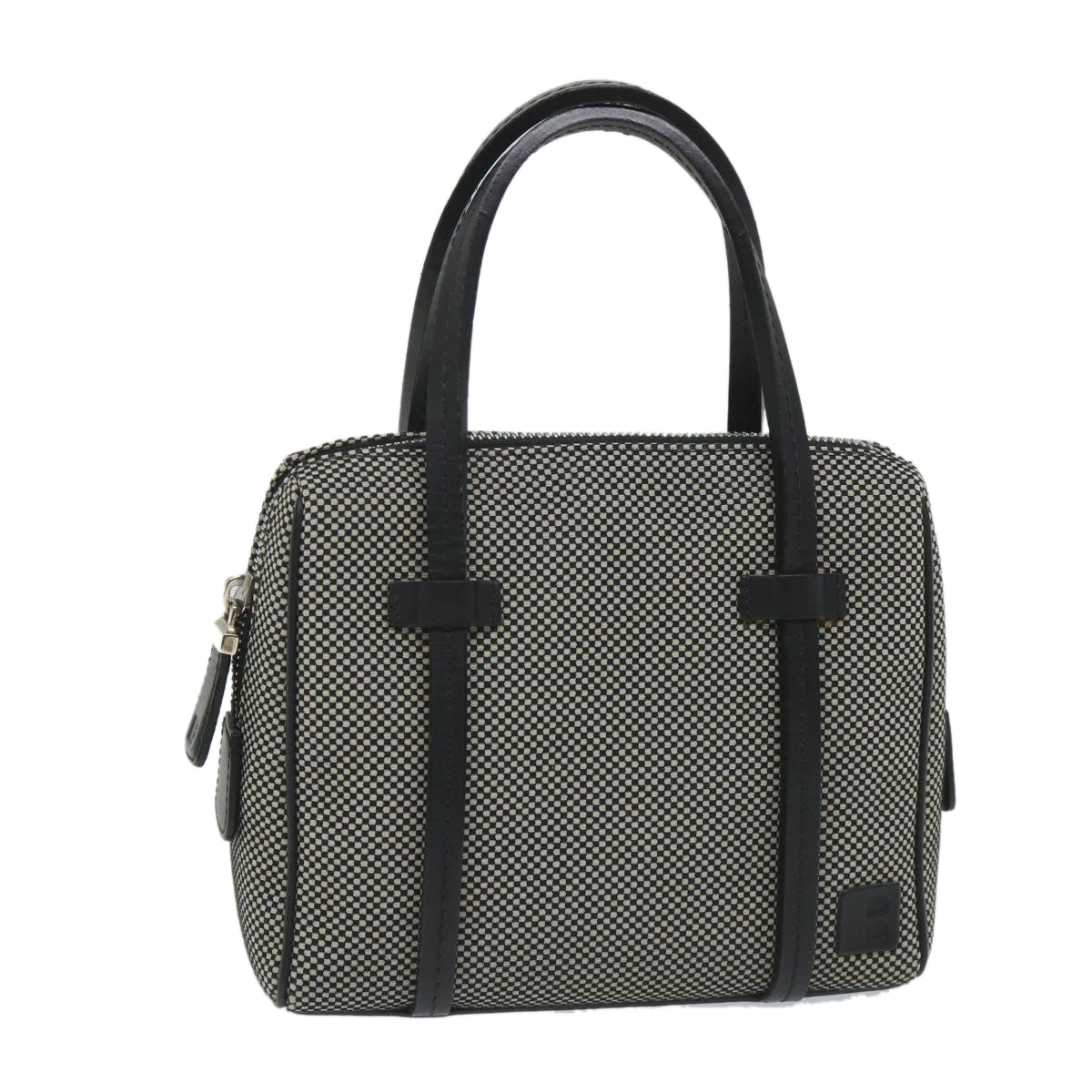Bally Grey Canvas Handbag (Pre-Owned)