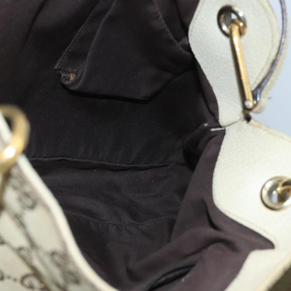 Gucci Gg Canvas Beige Canvas Tote Bag (Pre-Owned)
