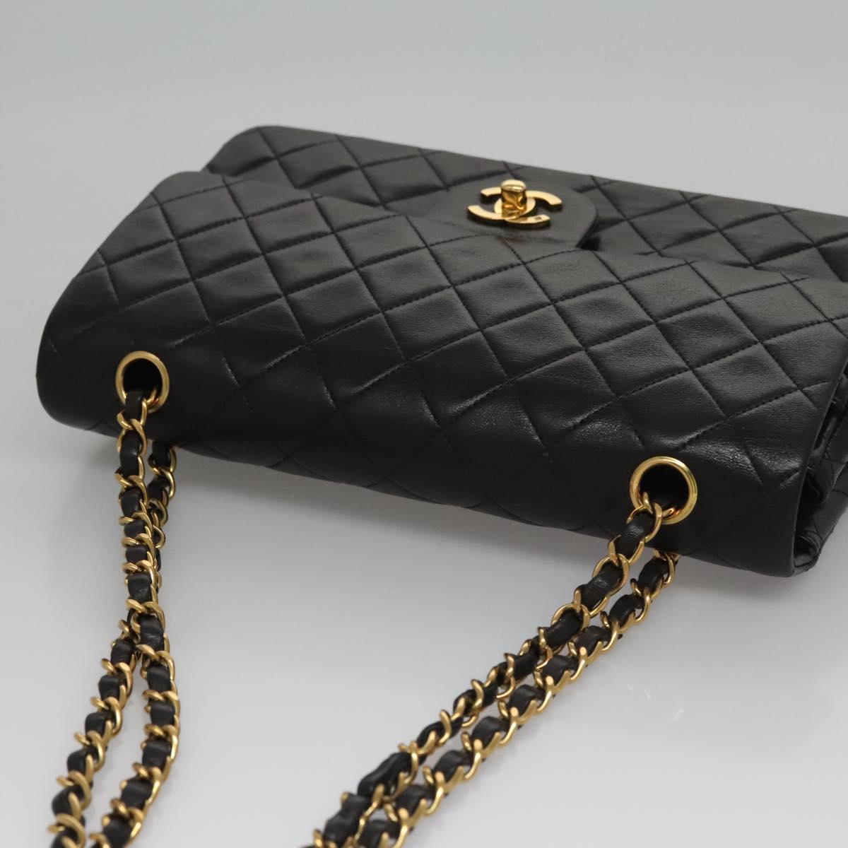 Chanel Timeless Black Leather Shoulder Bag (Pre-Owned)