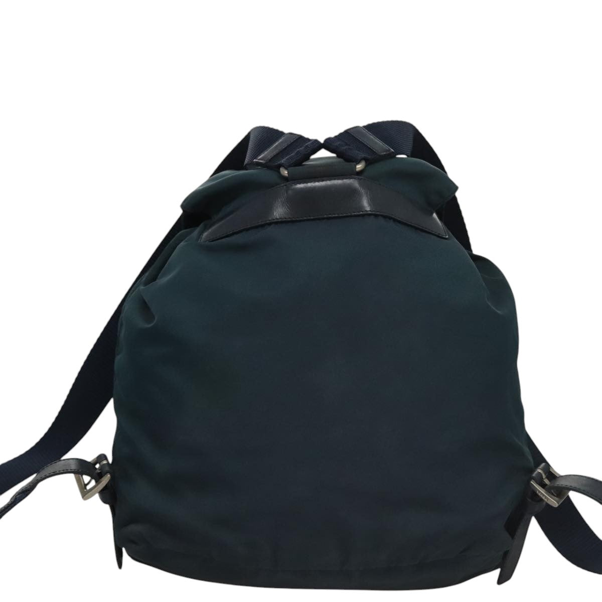 Prada Vela Khaki Synthetic Backpack Bag (Pre-Owned)