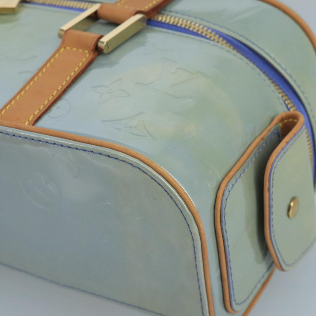 Louis Vuitton Purple Patent Leather Handbag (Pre-Owned)