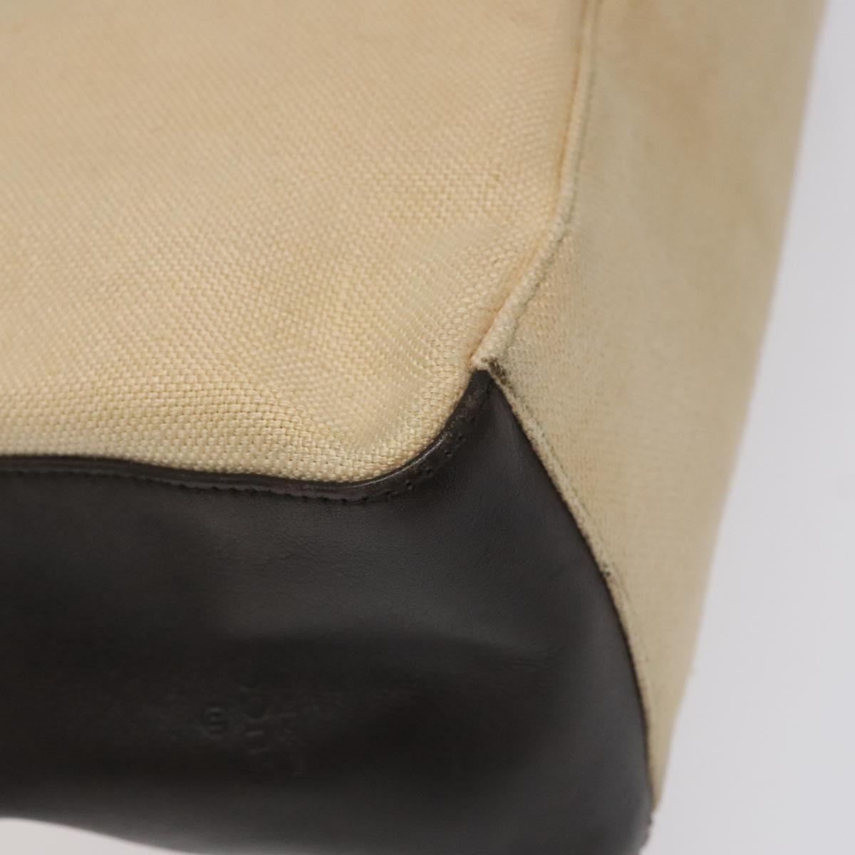 Gucci Beige Canvas Tote Bag (Pre-Owned)