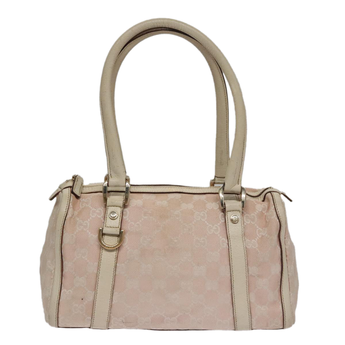 Gucci Gg Canvas Pink Canvas Handbag (Pre-Owned)