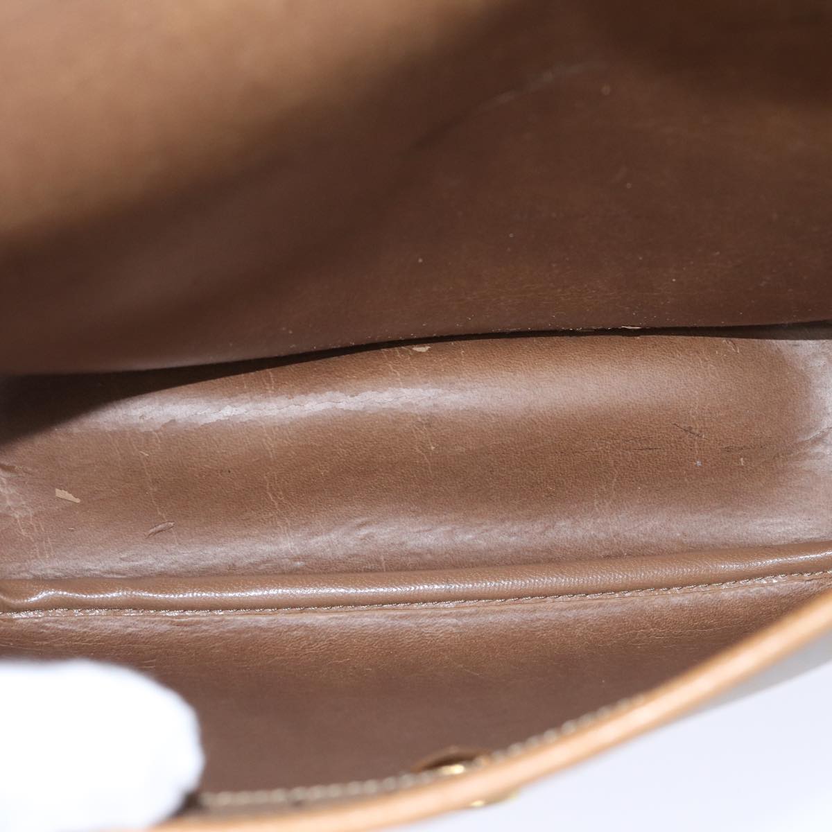 Dior Honeycomb Brown Canvas Shoulder Bag (Pre-Owned)