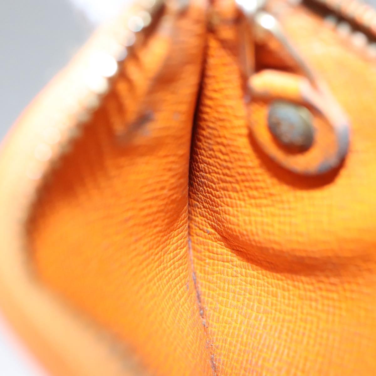 Louis Vuitton Pochette Clés Orange Leather Wallet (Pre-Owned)