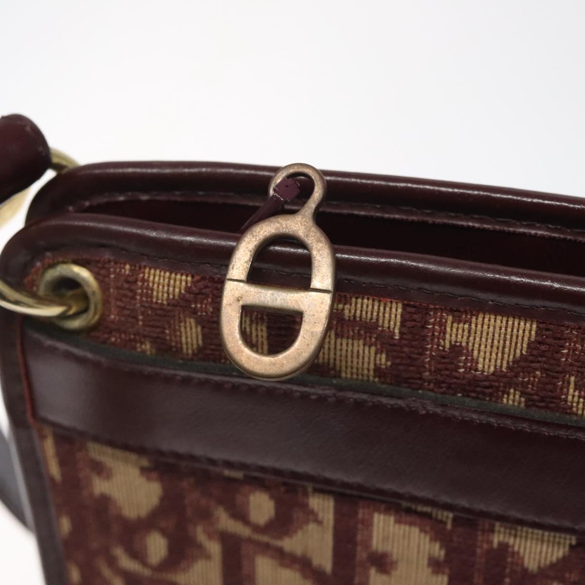 Dior Trotter Red Canvas Shoulder Bag (Pre-Owned)